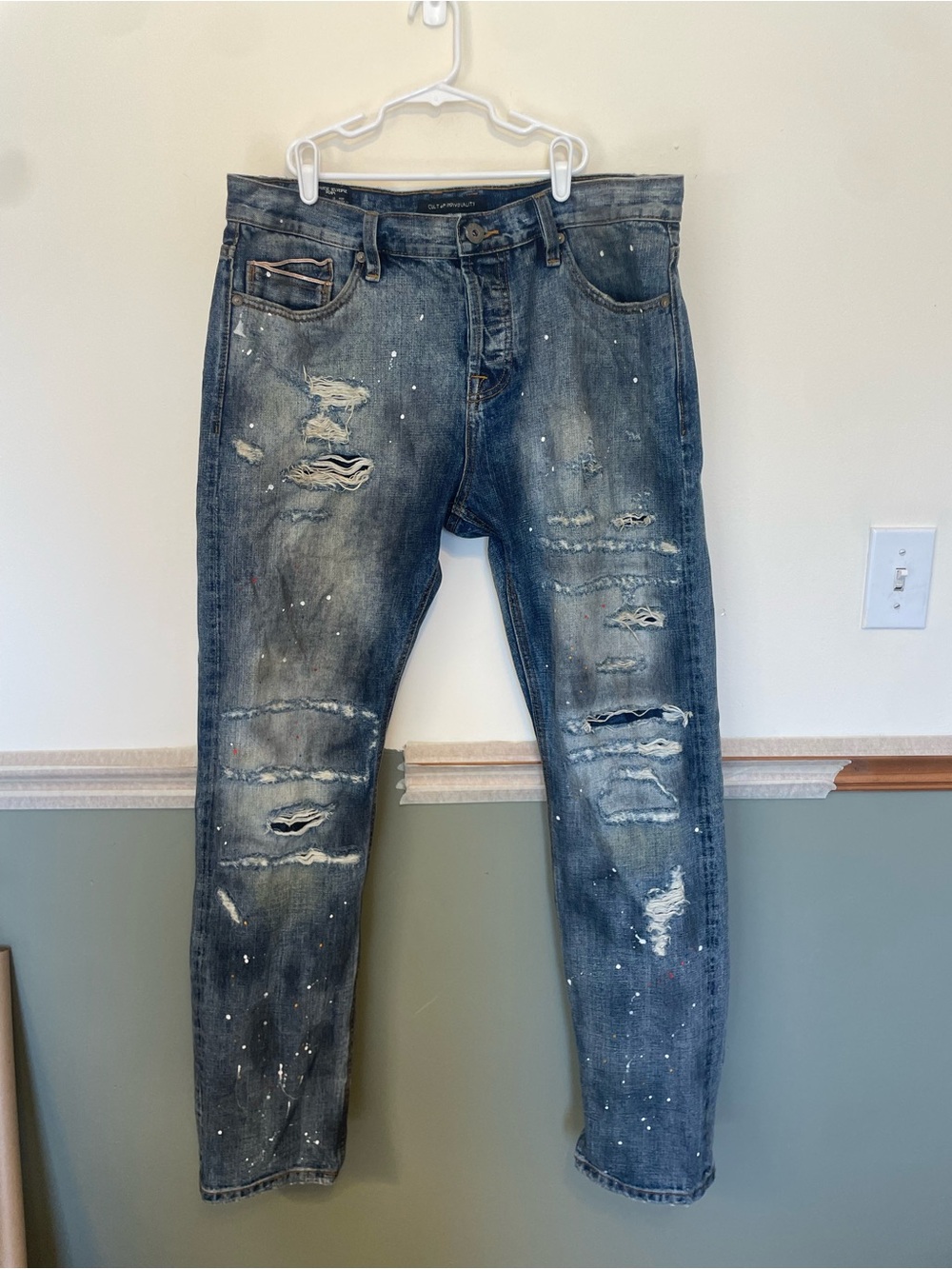 Cult of Individuality Japanese Selvidge Denim Jeans 36x34 McCoy Loose